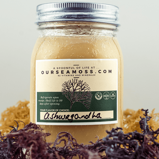 Ashwagandha Infused Wild Harvested Sea Moss Gel (Made Fresh To Order Everyday)